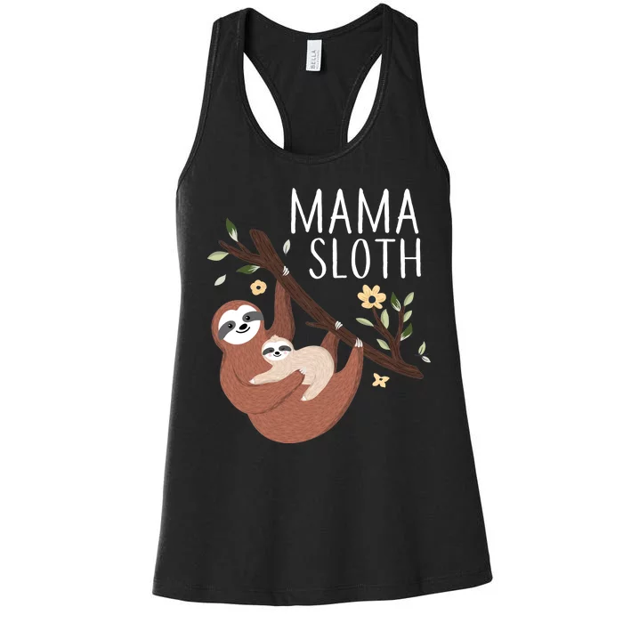 Mama Sloth Women's Racerback Tank