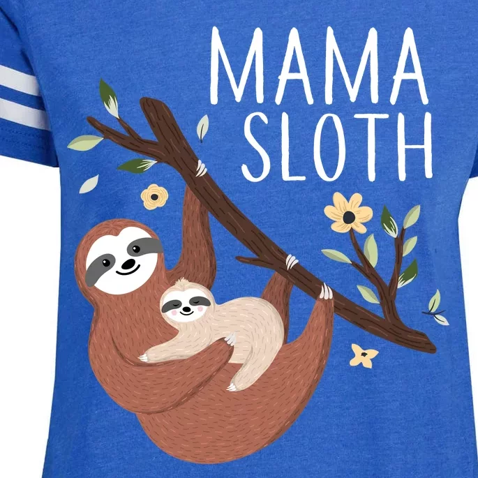 Mama Sloth Enza Ladies Jersey Football T-Shirt