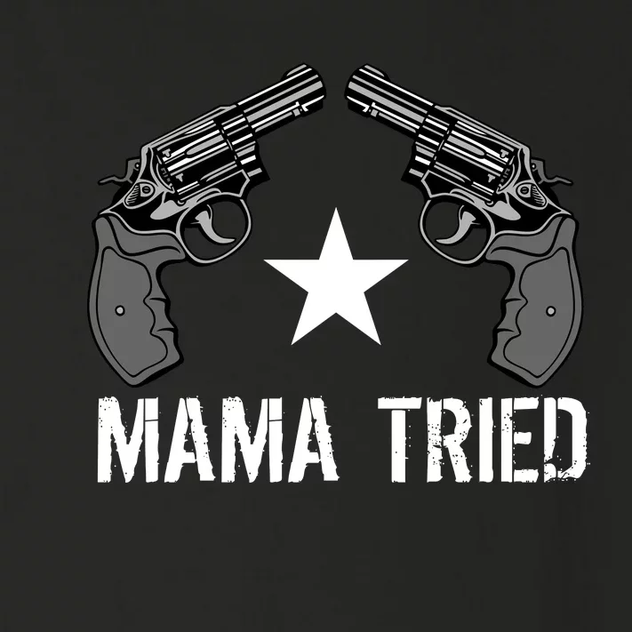 Mama Tried Gun Rights Logo Toddler Long Sleeve Shirt