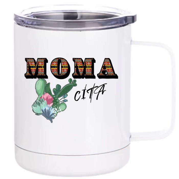 Mamacita Cinco De Mayo Cactus Fiesta Front & Back 12oz Stainless Steel Tumbler Cup