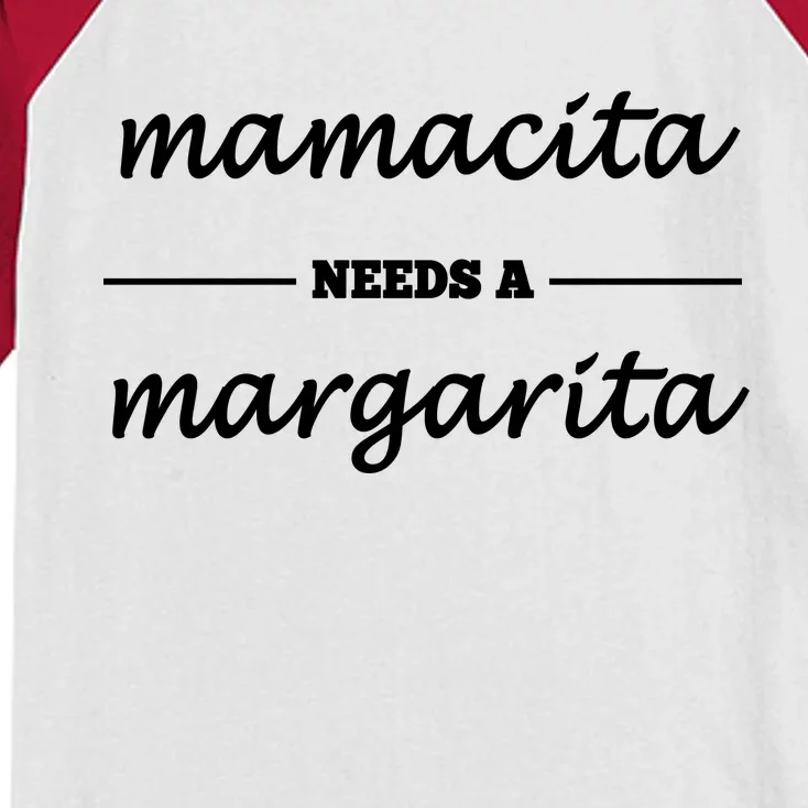 Mamacita Needs A Margarita Kids Colorblock Raglan Jersey