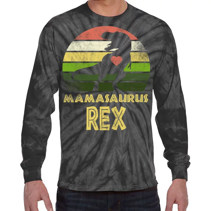 Mamasaurus Rex Tie-Dye Long Sleeve Shirt