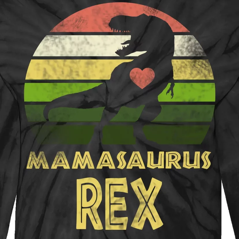 Mamasaurus Rex Tie-Dye Long Sleeve Shirt