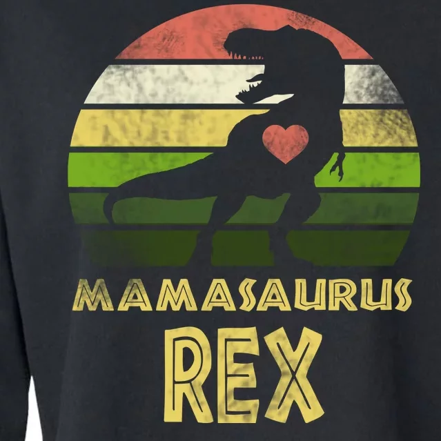 Mamasaurus Rex Cropped Pullover Crew