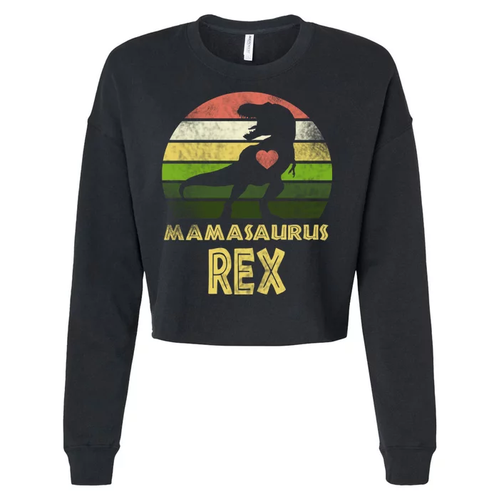 Mamasaurus Rex Cropped Pullover Crew