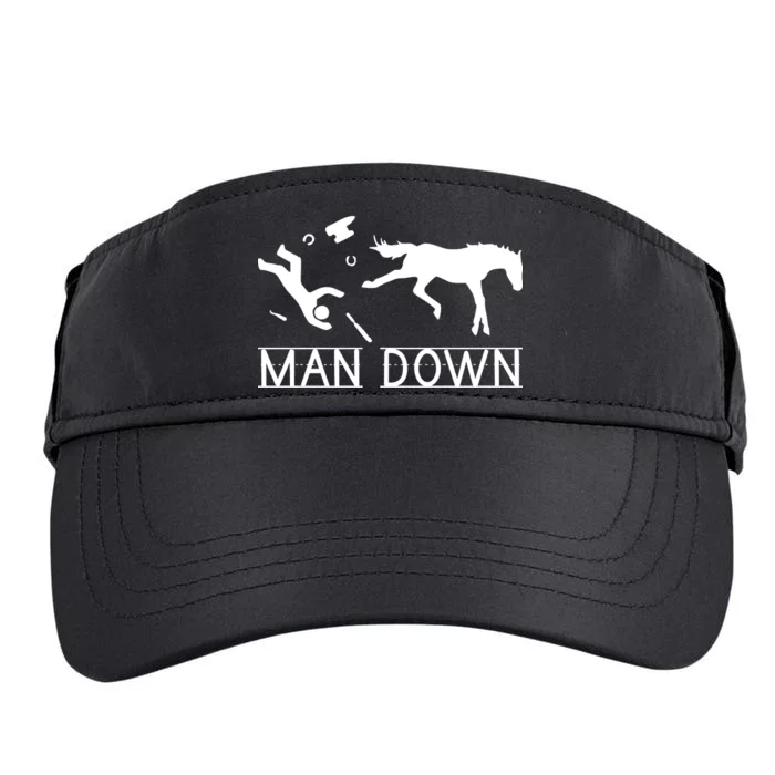 Man Down Horseshoer Funny Horse Adult Drive Performance Visor