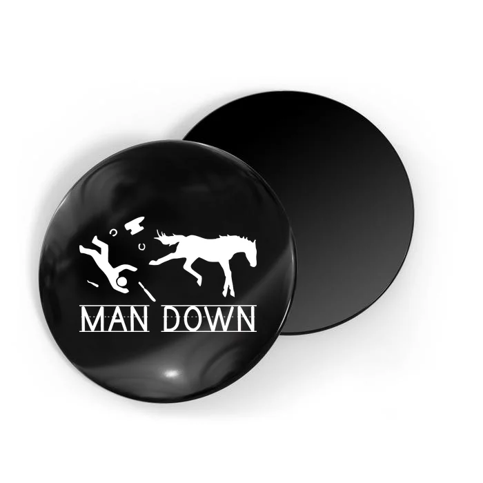 Man Down Horseshoer Funny Horse Magnet