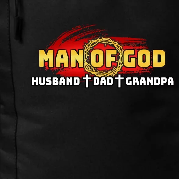 Man Of God Husband Dad Grandpa Daily Commute Backpack