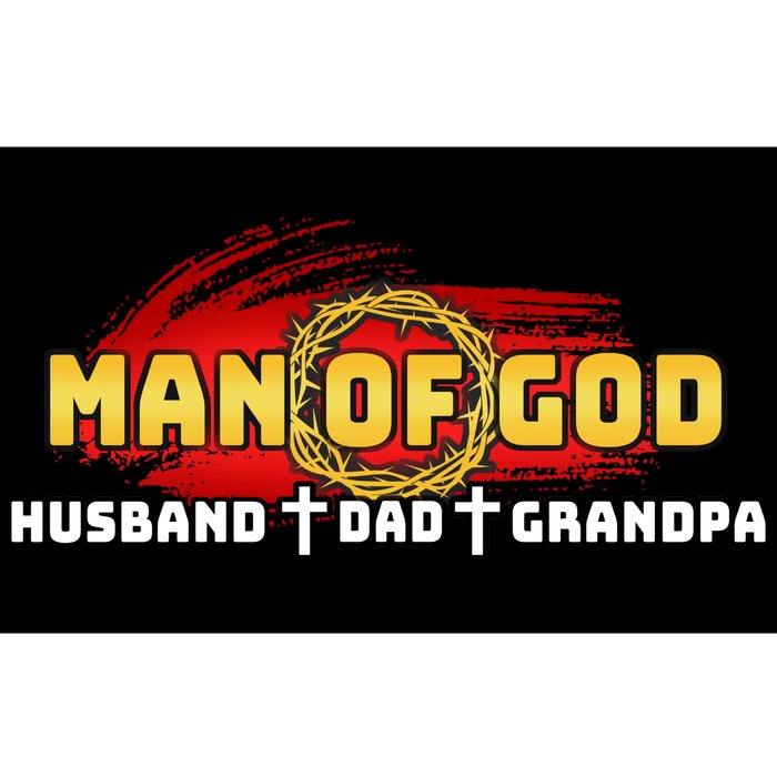 Man Of God Husband Dad Grandpa Bumper Sticker