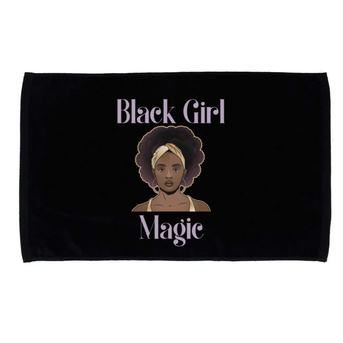 Melanin Afro Natural Hair Juneteenth Black Girl Magic Gift Microfiber Hand Towel