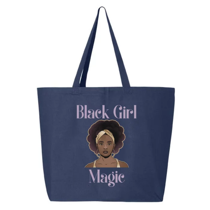 Melanin Afro Natural Hair Juneteenth Black Girl Magic Gift 25L Jumbo Tote