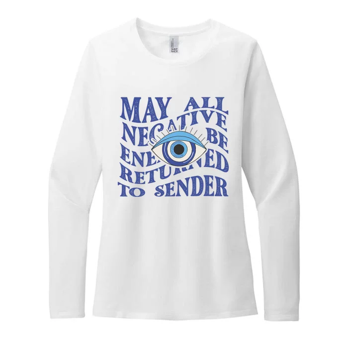 May All Negative Energy Be Returned To Sender Womens CVC Long Sleeve Shirt