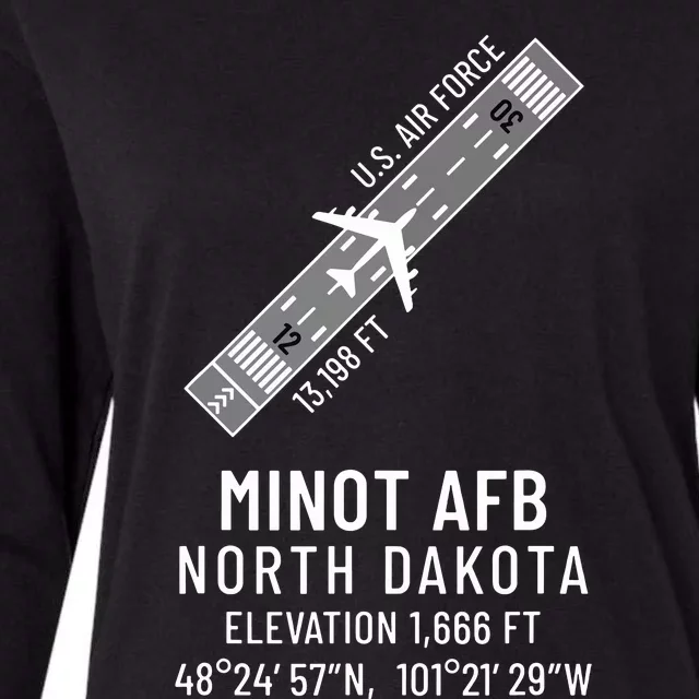 Minot Afb North Dakota 5th Bomb Wing Gifts Womens Cotton Relaxed Long Sleeve T-Shirt