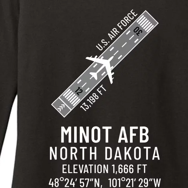 Minot Afb North Dakota 5th Bomb Wing Gifts Womens CVC Long Sleeve Shirt