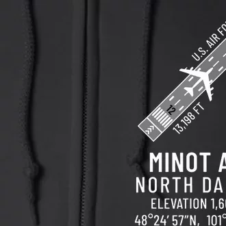 Minot Afb North Dakota 5th Bomb Wing Gifts Full Zip Hoodie