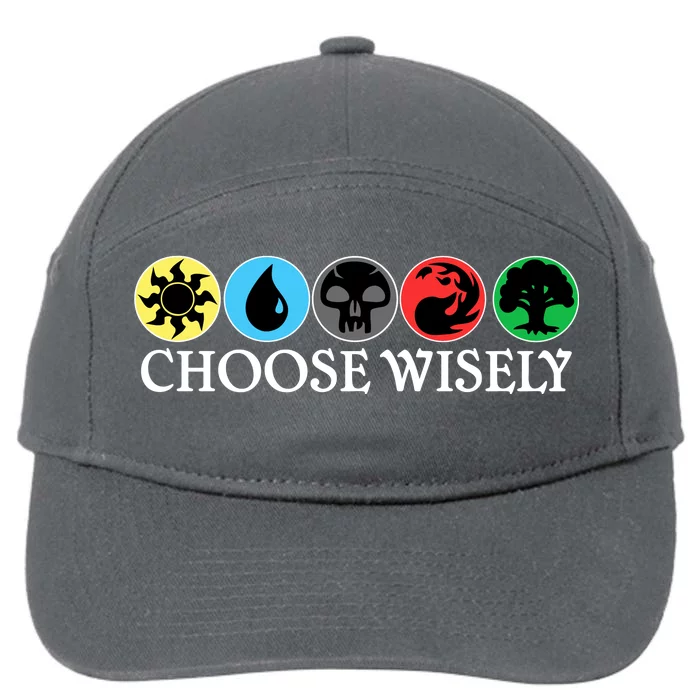 Mana Symbols Gathering Magic Choose Wisely 7-Panel Snapback Hat