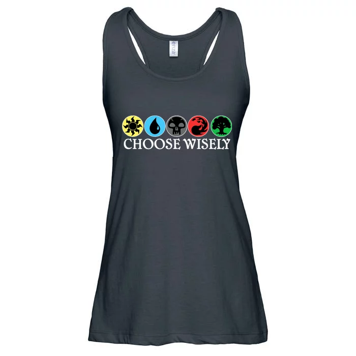 Mana Symbols Gathering Magic Choose Wisely Ladies Essential Flowy Tank