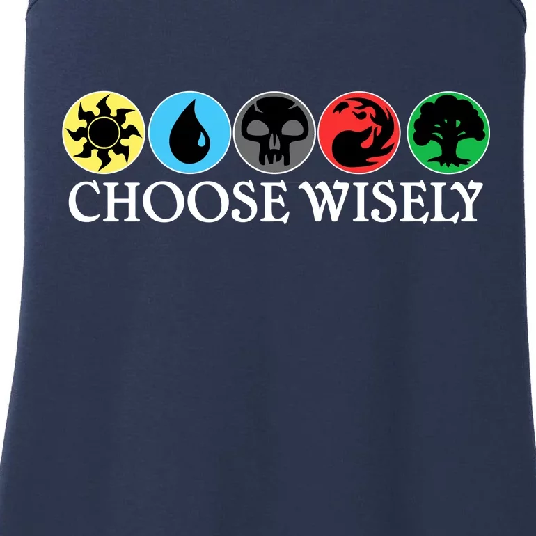 Mana Symbols Gathering Magic Choose Wisely Ladies Essential Tank