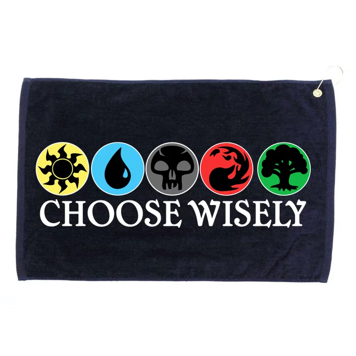 Mana Symbols Gathering Magic Choose Wisely Grommeted Golf Towel