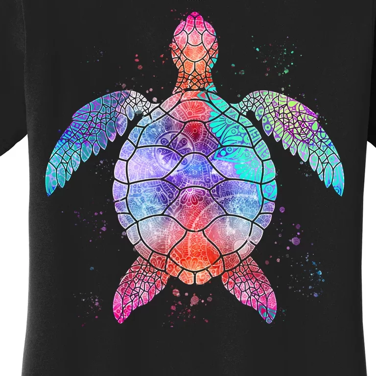 Mandala Sea Turtle Women's T-Shirt