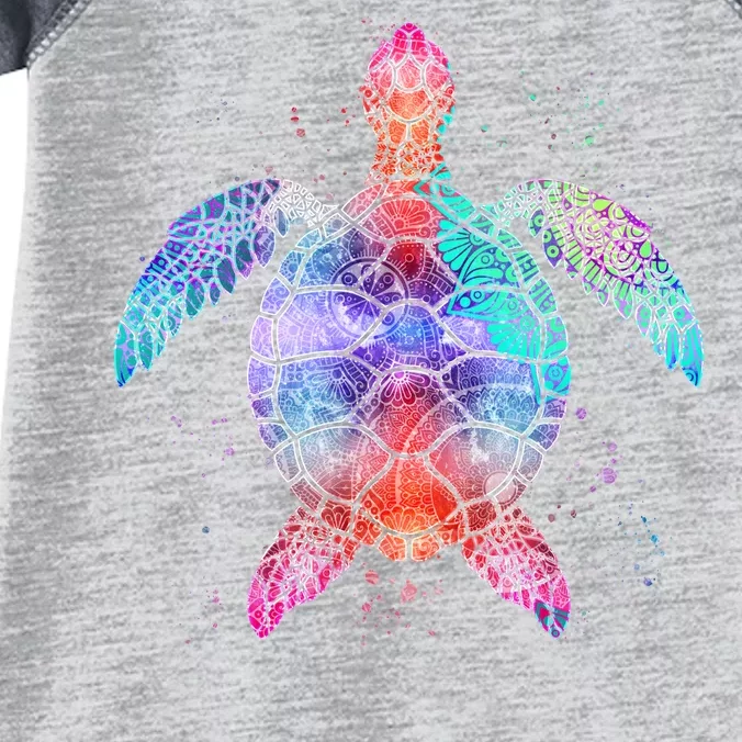 Mandala Sea Turtle Infant Baby Jersey Bodysuit