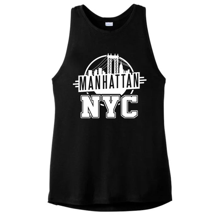 Manhattan NYC Ladies Tri-Blend Wicking Tank