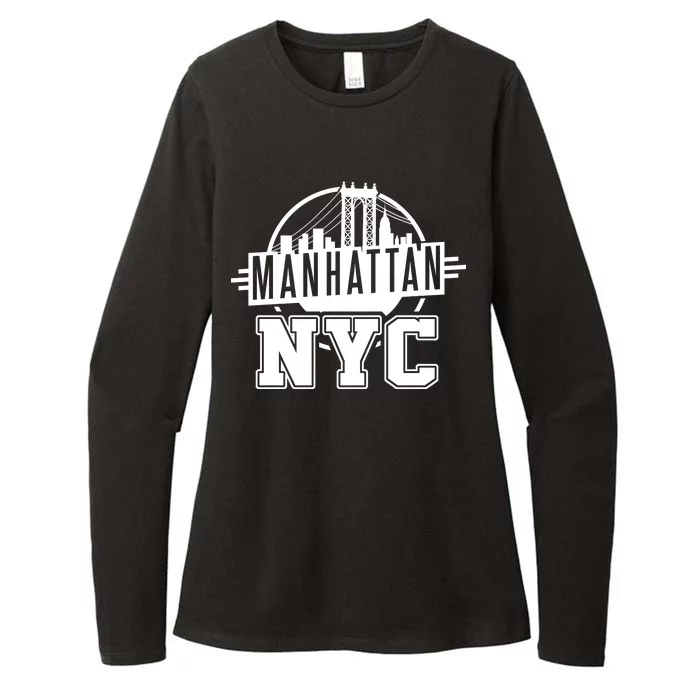 Manhattan NYC Womens CVC Long Sleeve Shirt