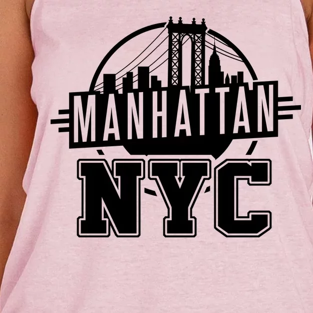 Manhattan NYC Women's Knotted Racerback Tank