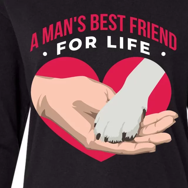 Man's Best Friend For Life Dog Womens Cotton Relaxed Long Sleeve T-Shirt