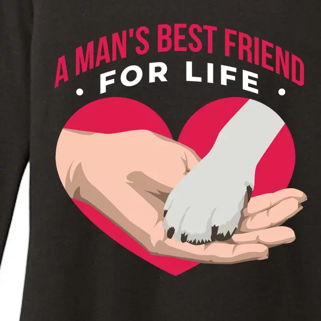 Man's Best Friend For Life Dog Womens CVC Long Sleeve Shirt