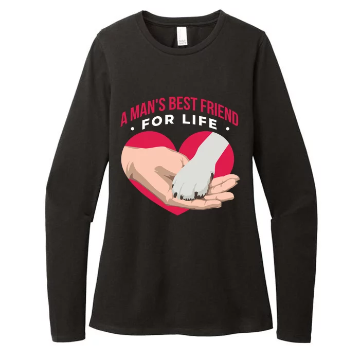 Man's Best Friend For Life Dog Womens CVC Long Sleeve Shirt