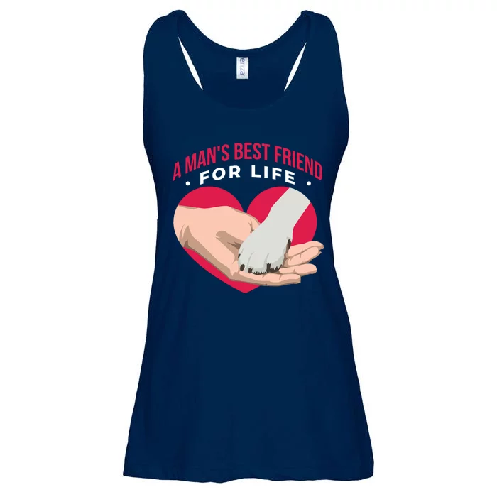 Man's Best Friend For Life Dog Ladies Essential Flowy Tank