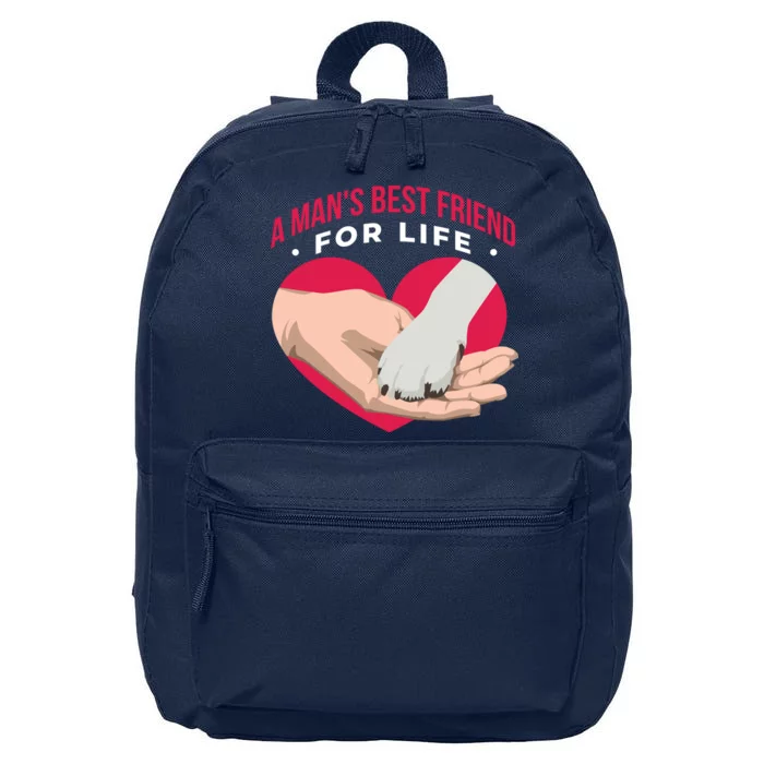 Man's Best Friend For Life Dog 16 in Basic Backpack