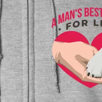 Man's Best Friend For Life Dog Full Zip Hoodie