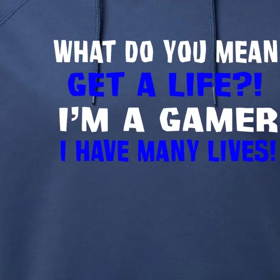 Many Lives Gamer Performance Fleece Hoodie