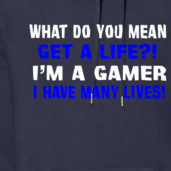 Many Lives Gamer Premium Hoodie