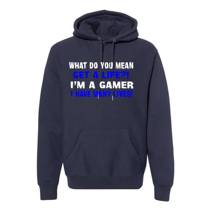 Many Lives Gamer Premium Hoodie