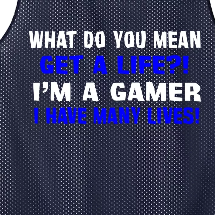 Many Lives Gamer Mesh Reversible Basketball Jersey Tank