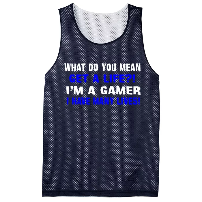 Many Lives Gamer Mesh Reversible Basketball Jersey Tank