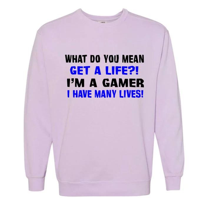 Many Lives Gamer Garment-Dyed Sweatshirt