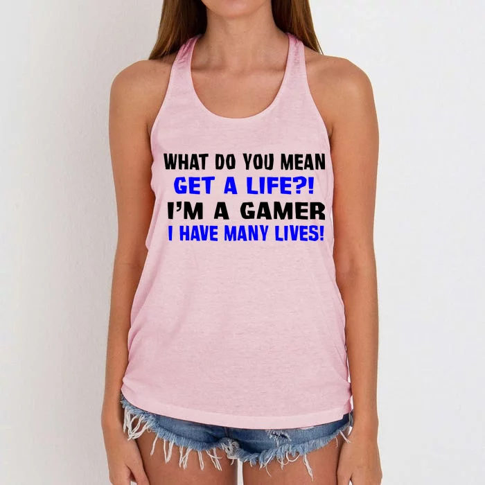 Many Lives Gamer Women's Knotted Racerback Tank