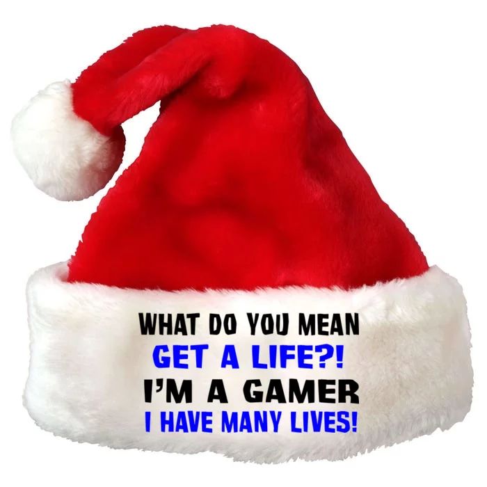 Many Lives Gamer Premium Christmas Santa Hat