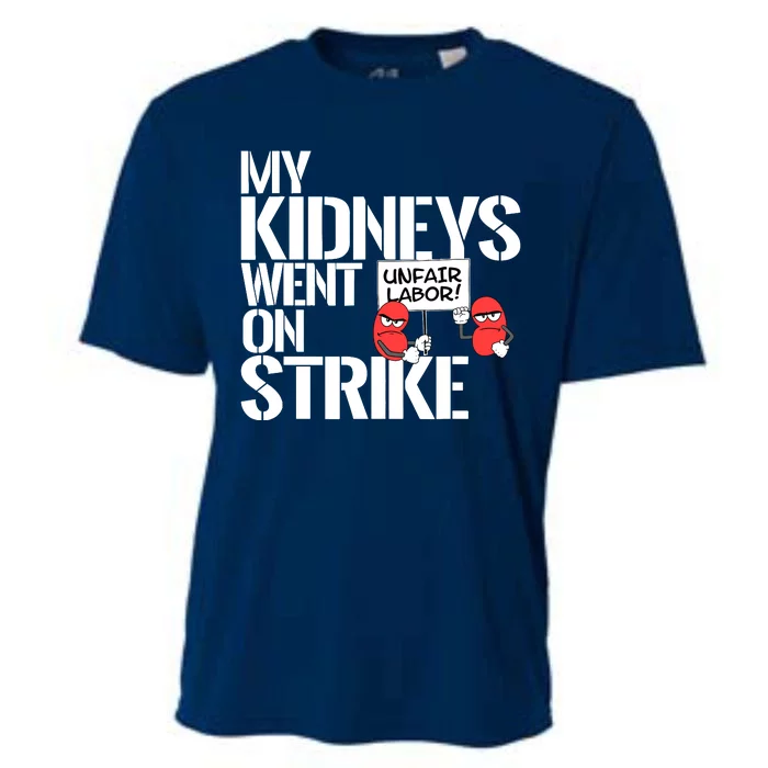 Myneys Are On Strike A Funny Dialysis Patient Cooling Performance Crew T-Shirt