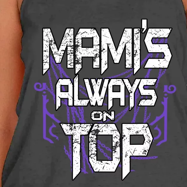 Mamis Always On Top Women's Knotted Racerback Tank