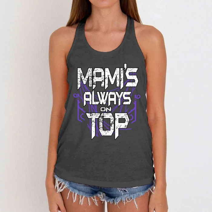 Mamis Always On Top Women's Knotted Racerback Tank