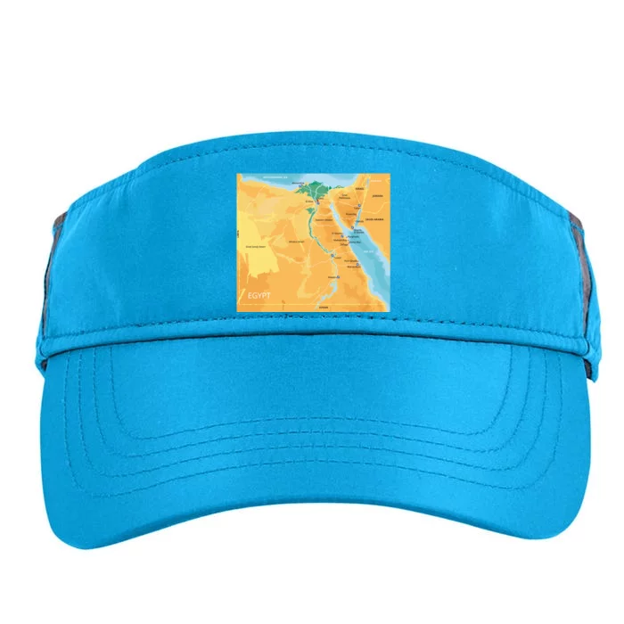 Map of Egypt Adult Drive Performance Visor