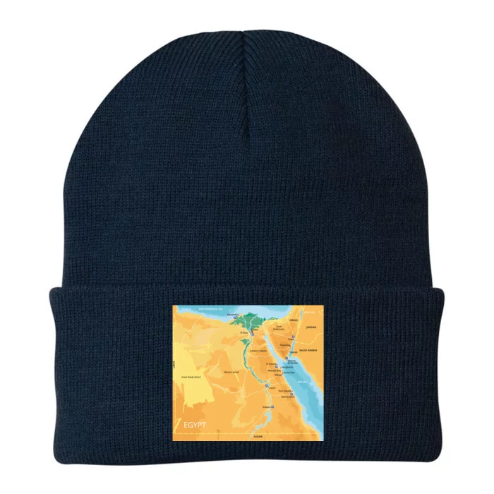 Map of Egypt Knit Cap Winter Beanie