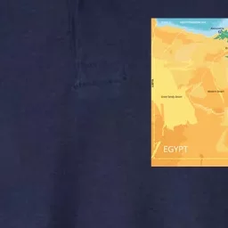 Map of Egypt Softstyle Adult Sport Polo