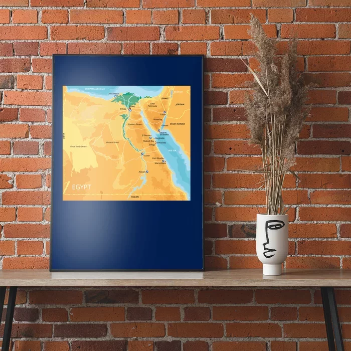 Map of Egypt Poster