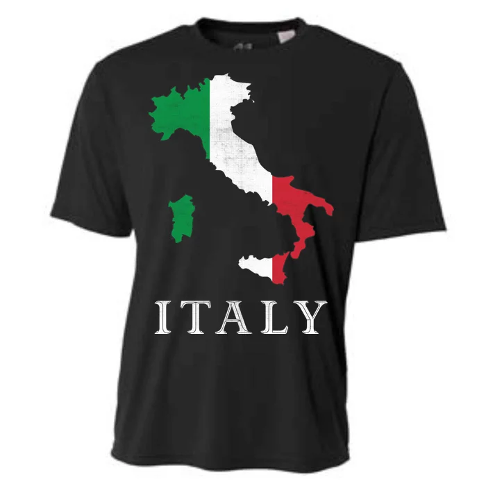 Map Of Italy Cooling Performance Crew T-Shirt